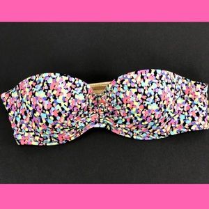 Victoria Secret 34B Speckled Strapless Bikini Top